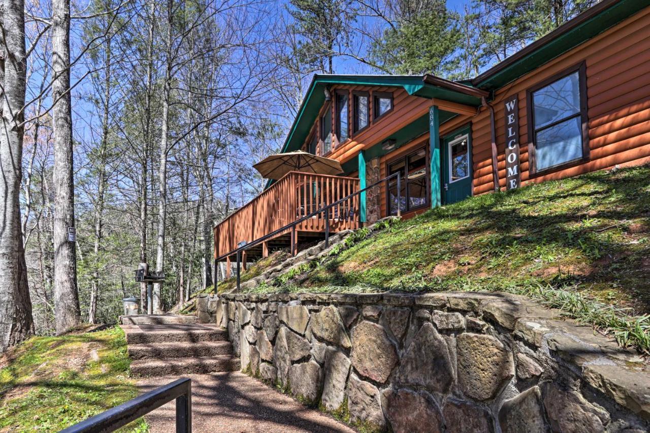 Smoky Mountain Cabin 4 Acres, 3 Mi To جاتلينبرج المظهر الخارجي الصورة